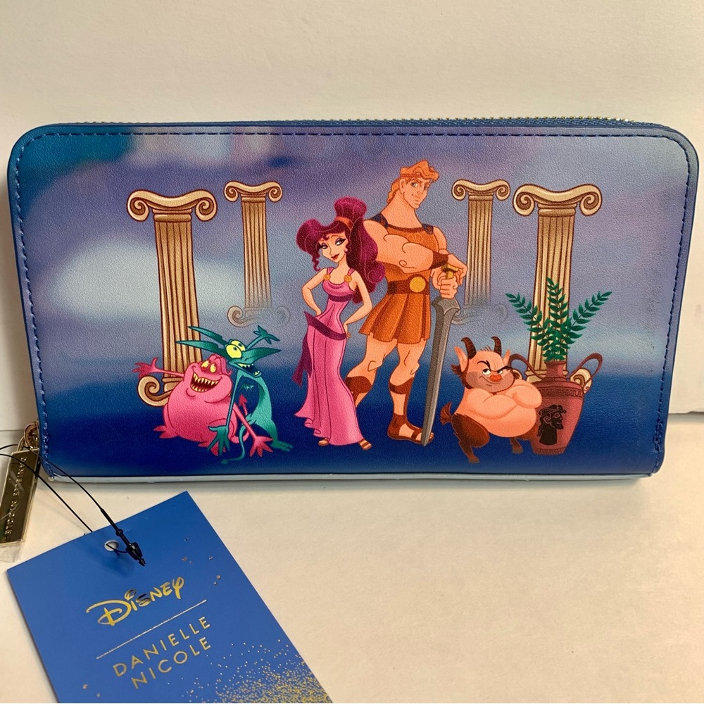 NWT. Disney Hercules Wallet. Danielle Nicole Zip  Wallet, Meg, Pegasus - Picture 2 of 14